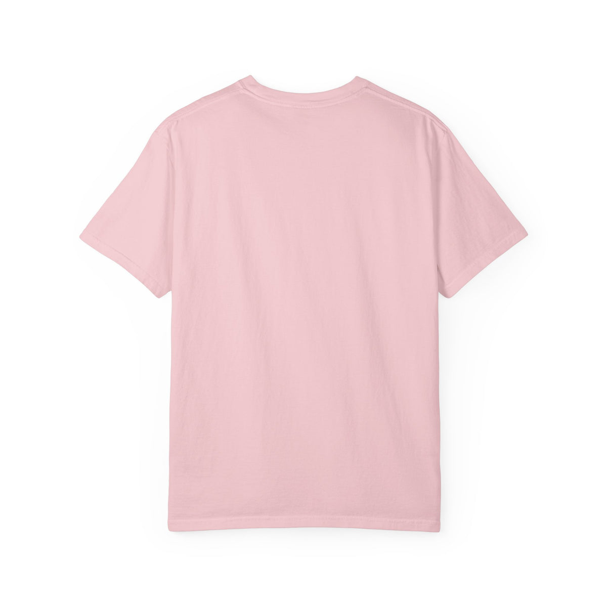 Art Nouveau goddess T-shirt: flower-crowned woman in a pink gown in a stained-glass arch