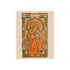 Inner Child poster: girl in an orange dress holding a small gray elephant under a golden halo