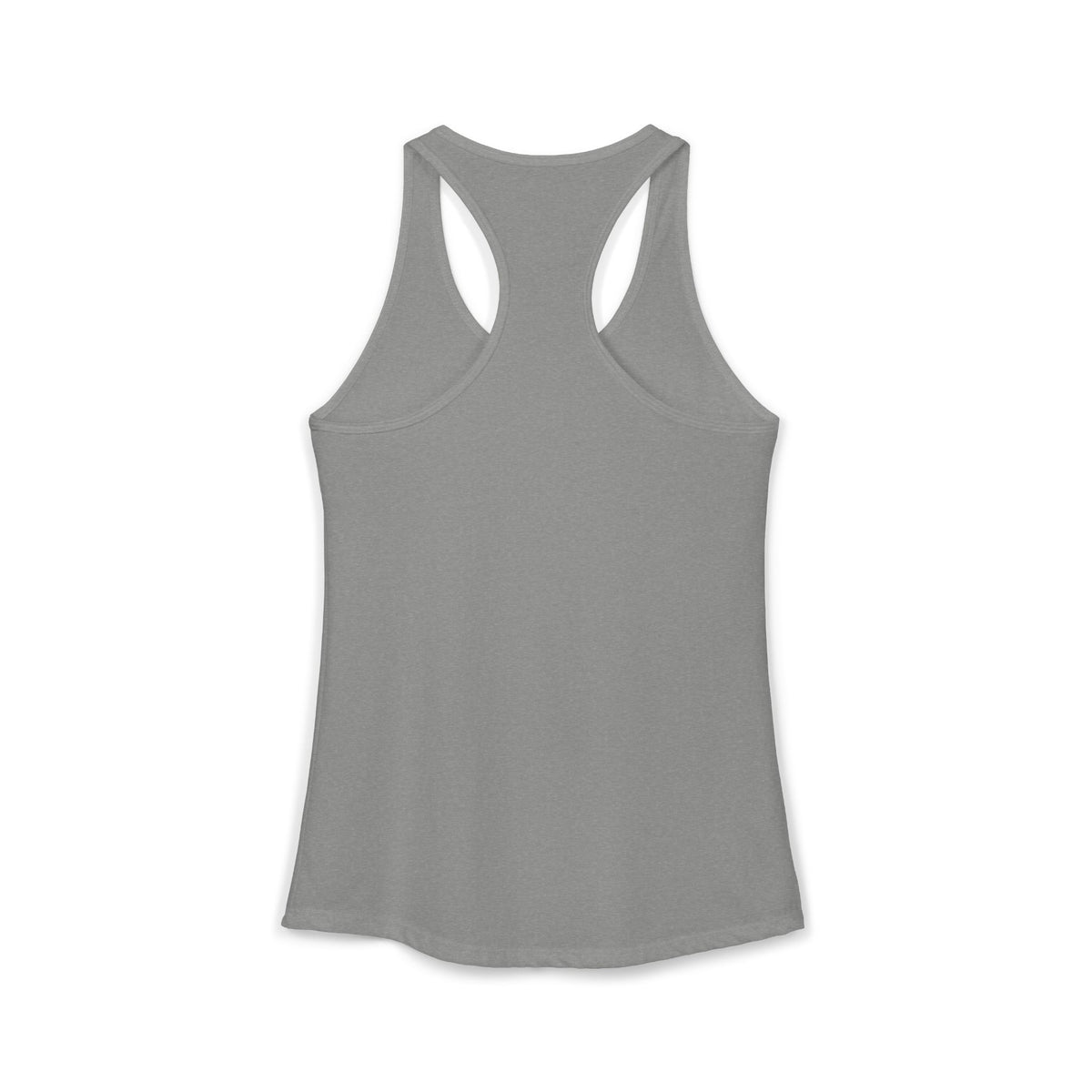 Sun and Moon Saints racerback tank with two haloed saints in green and gold robes