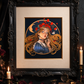 Lovely Alice print shown in a decorative black frame for styling (frame not included)